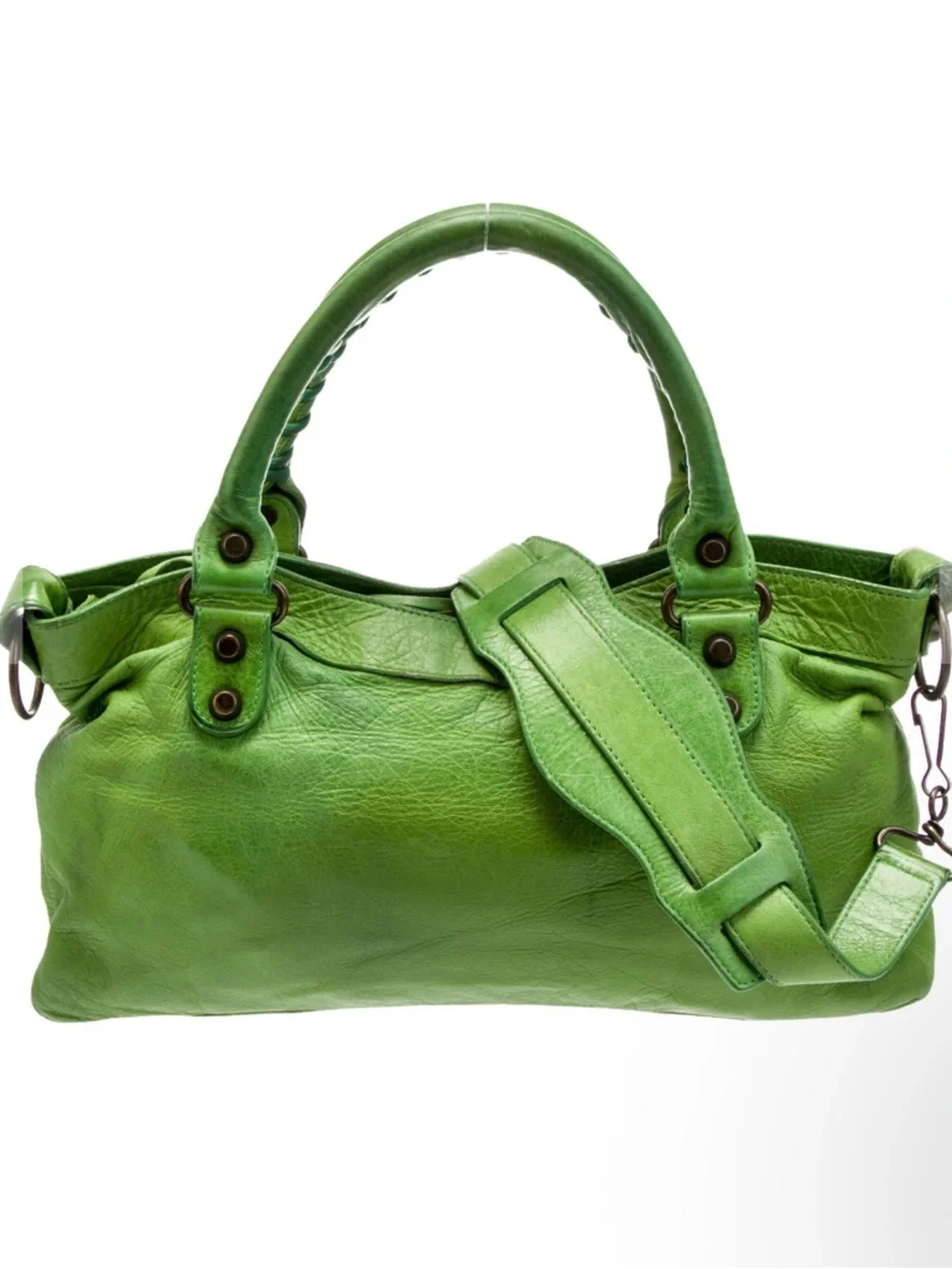 Balenciaga First Bag Apple Green Arena Leather Rare Color Excellent Condition - Picture 5 of 9